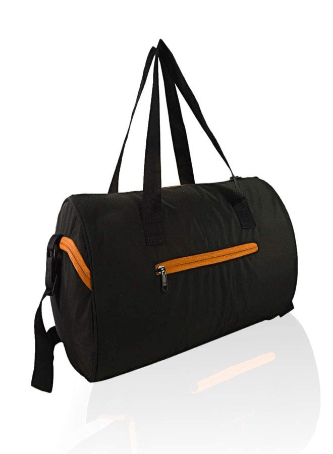 Rainox Gym Duffel Bag | Shoulder Gym Bags | Sports and Travel Bag Zipper Bags for Multipurpose with Side & Middle Pockets for Men, Women (Orange) - Image 1